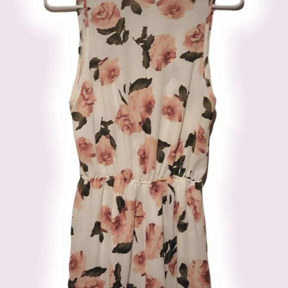 AUDREY3+1 SLEEVELESS LIGHT ROMPER WITH ROSES - Picture 9 of 9